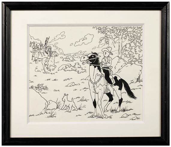 Sérigraphie Tintin En Amérique - Hergé - Édition 2000 - Produit Dérivé