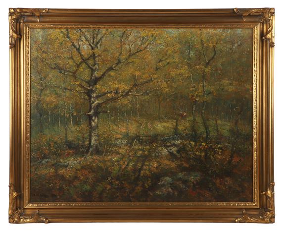 Henry Ward Ranger | Forest Interior with Figures (1858 - 1915) | MutualArt