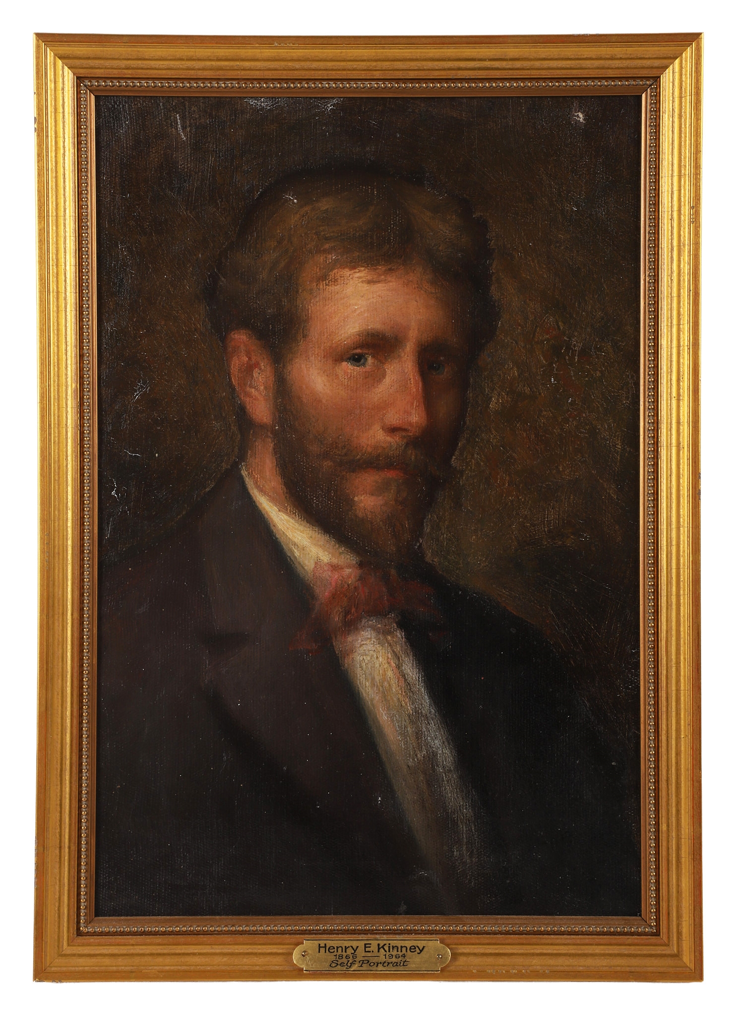 Artwork by Henry E Kinney, Henry E Kinney  Self Portrait Painting, Made of Painting, oil on canvas