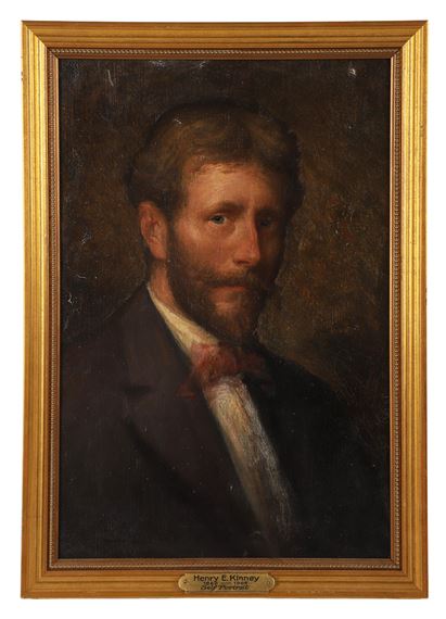 Henry E Kinney  Self Portrait Painting - Henry E Kinney