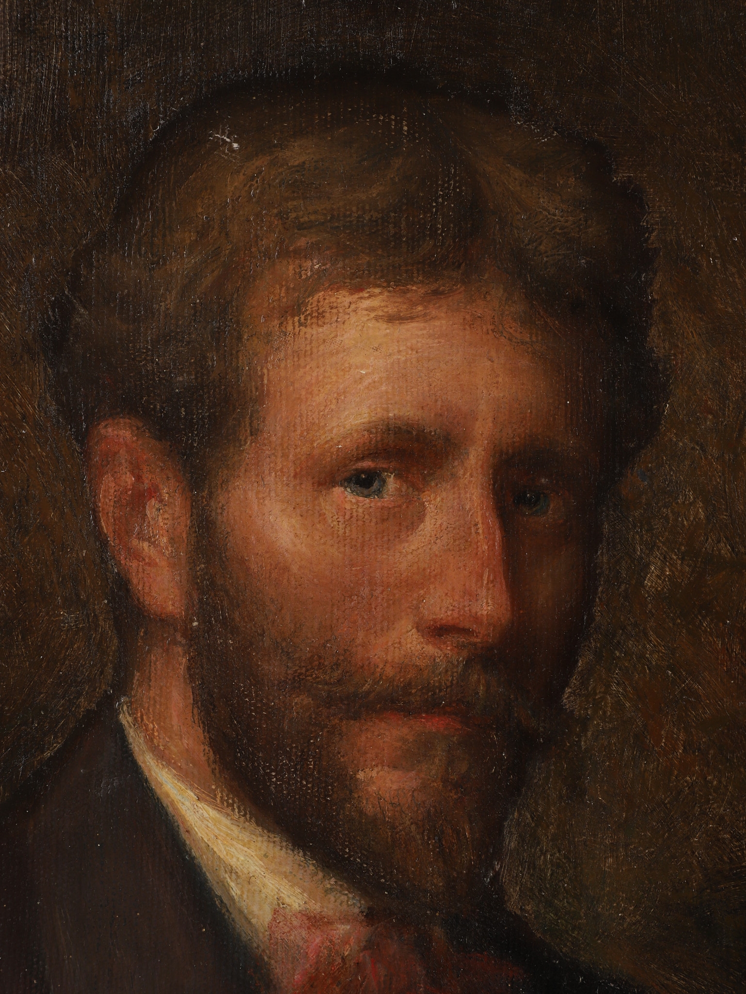 Artwork by Henry E Kinney, Henry E Kinney  Self Portrait Painting, Made of Painting, oil on canvas