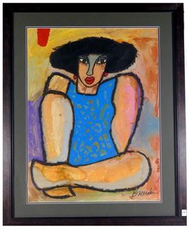 Untitled: A Sitting Woman - Juan Breceda