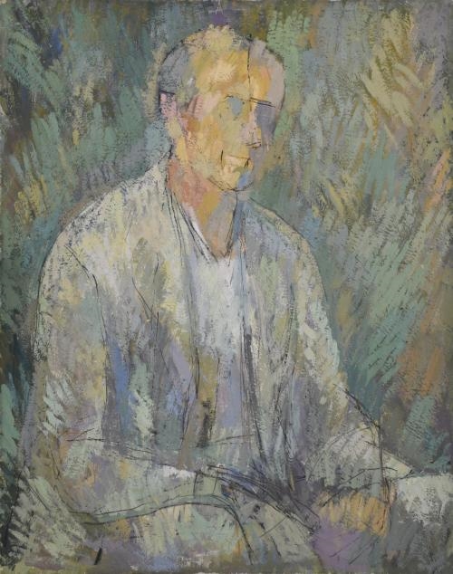 Artwork by Nicolás Forteza, 'Pinos en la orilla', Made of Oil on hardboard