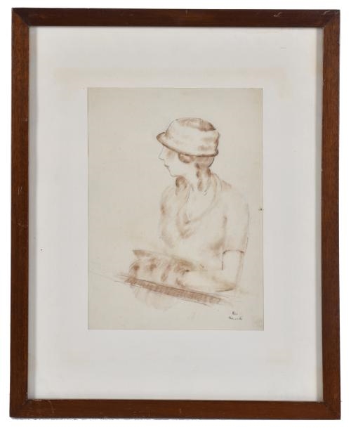 Artwork by Lluís Mercadé, 'Lady's portrait', Made of Mixed media on paper