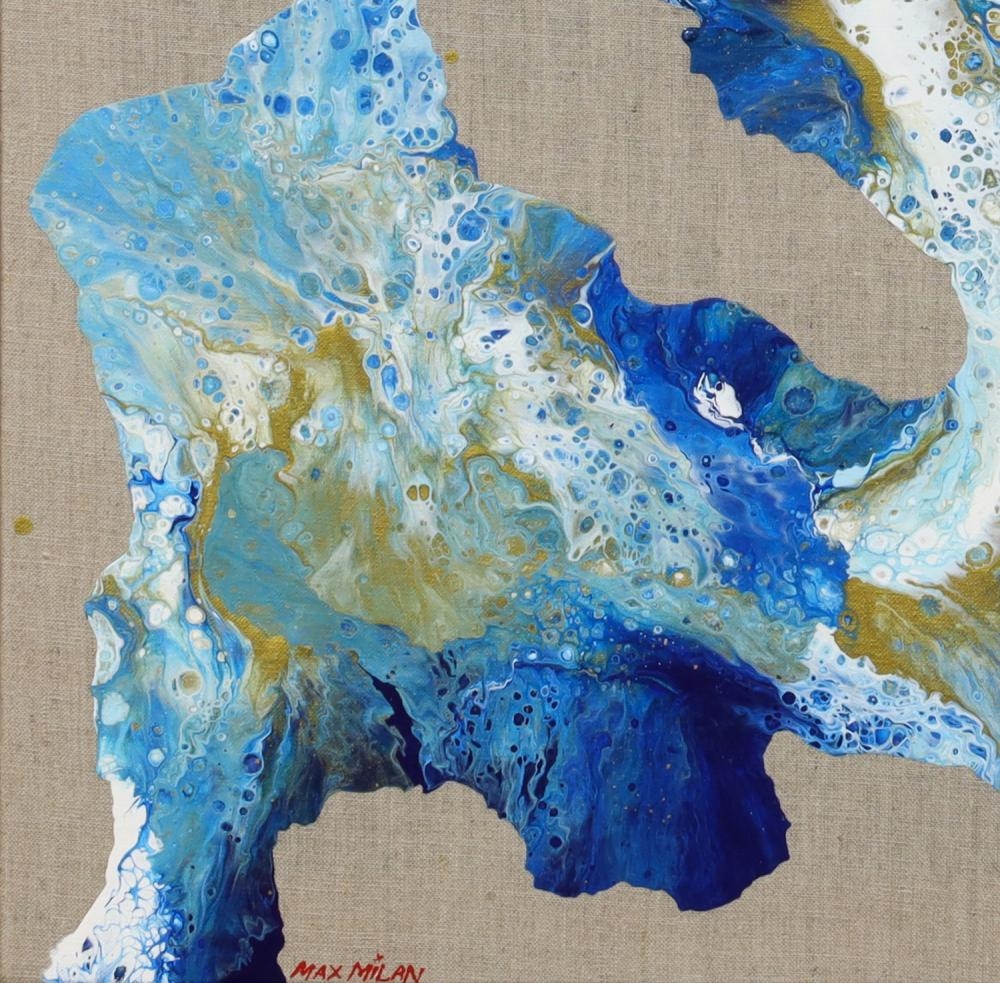 Artwork by Max Milan, Explosion, Made of Synthetic polymer paint on linen