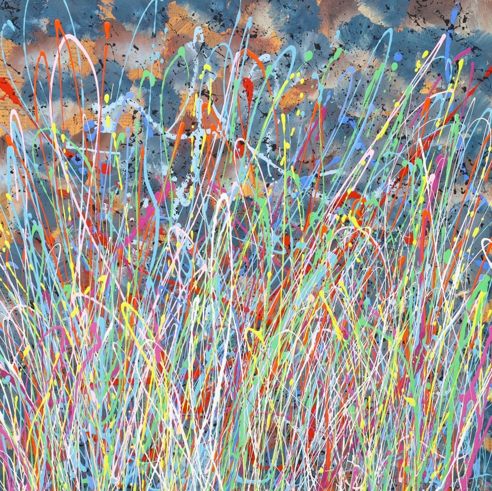 Artwork by Max Milan, Wild Grass, Made of Synthetic polymer paint on canvas