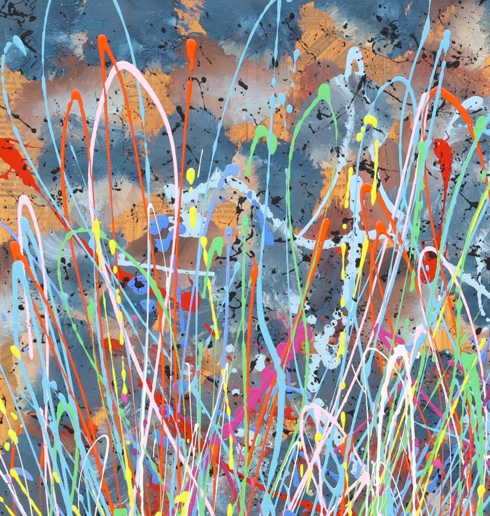 Artwork by Max Milan, Wild Grass, Made of Synthetic polymer paint on canvas