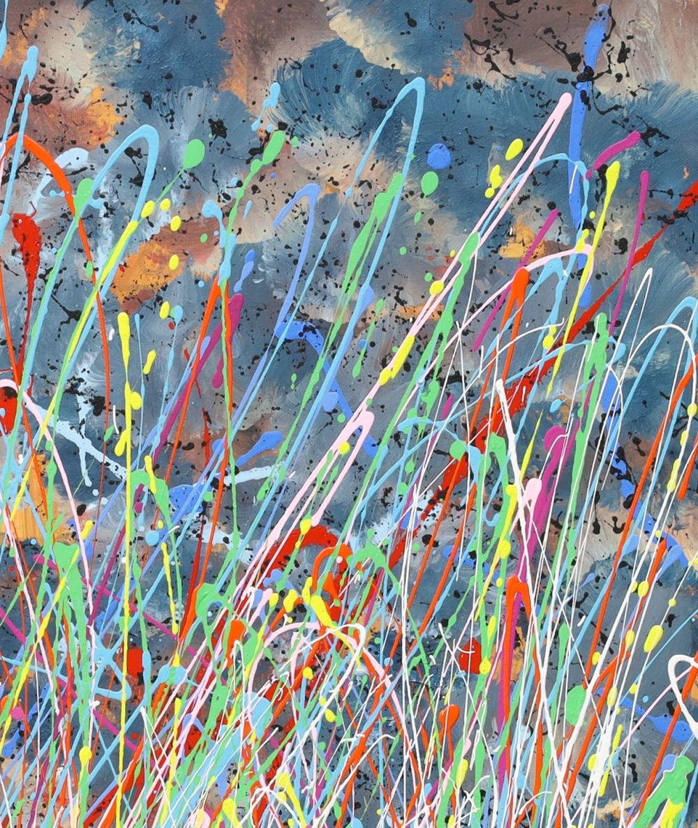 Artwork by Max Milan, Wild Grass, Made of Synthetic polymer paint on canvas