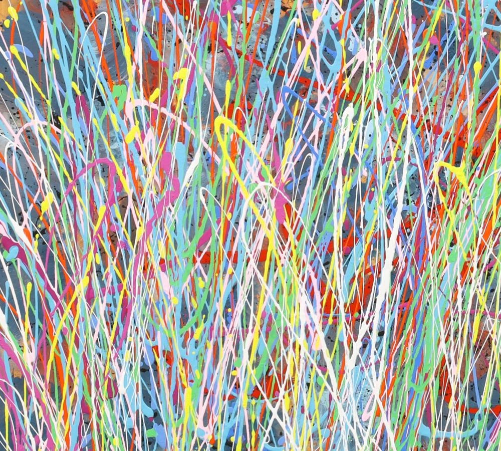 Artwork by Max Milan, Wild Grass, Made of Synthetic polymer paint on canvas