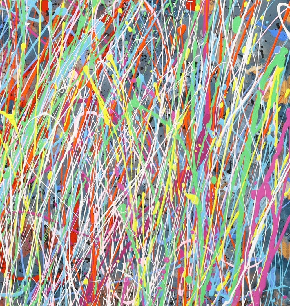 Artwork by Max Milan, Wild Grass, Made of Synthetic polymer paint on canvas