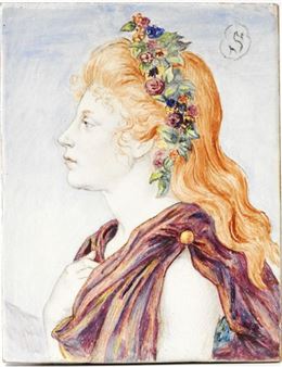 Profile of a priestess - Léon Ovide Scribe