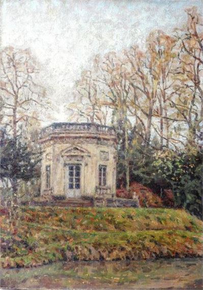 View of the Pavillon du Belvédère at the Petit Trianon, Versailles - Émile-Louis Méret