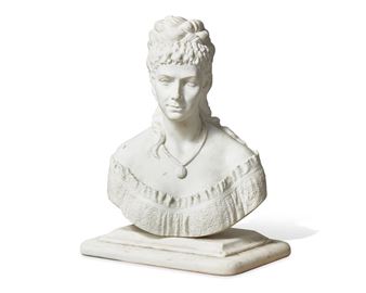 Portrait Bust of a Young Woman - James Henry Haseltine