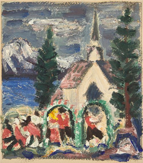 
Study for Wedding Day at Troldhaugen - B.J.O. Nordfeldt