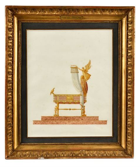 Plans for the cradle of Napoleon I by Charles Percier