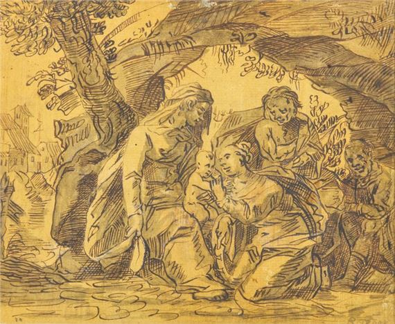 Mystical wedding of Saint Catherine - Hermann Weyer