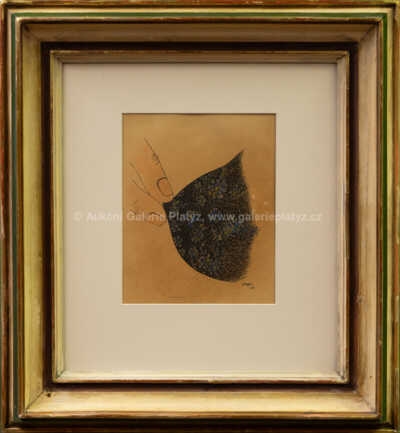 Artwork by Toyen, Studna ve věži/Střepy snů, Made of colored zinograph on paper