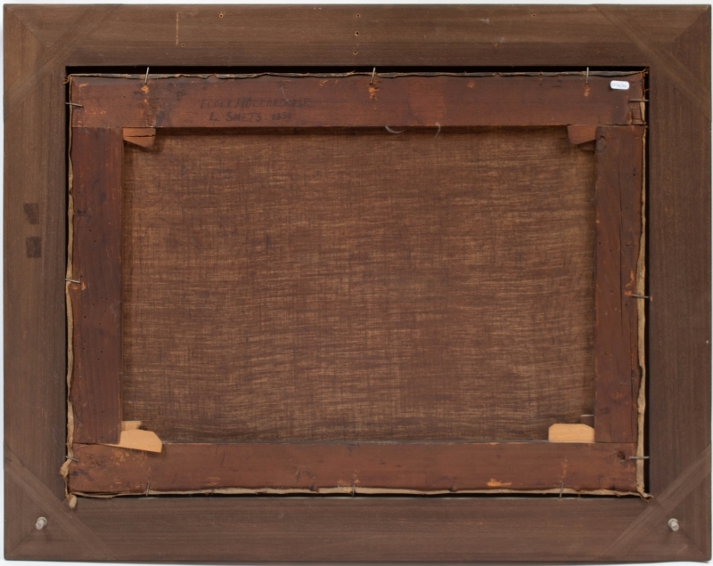 Artwork by Louis Smets, Patineurs, Made of oil on canvas