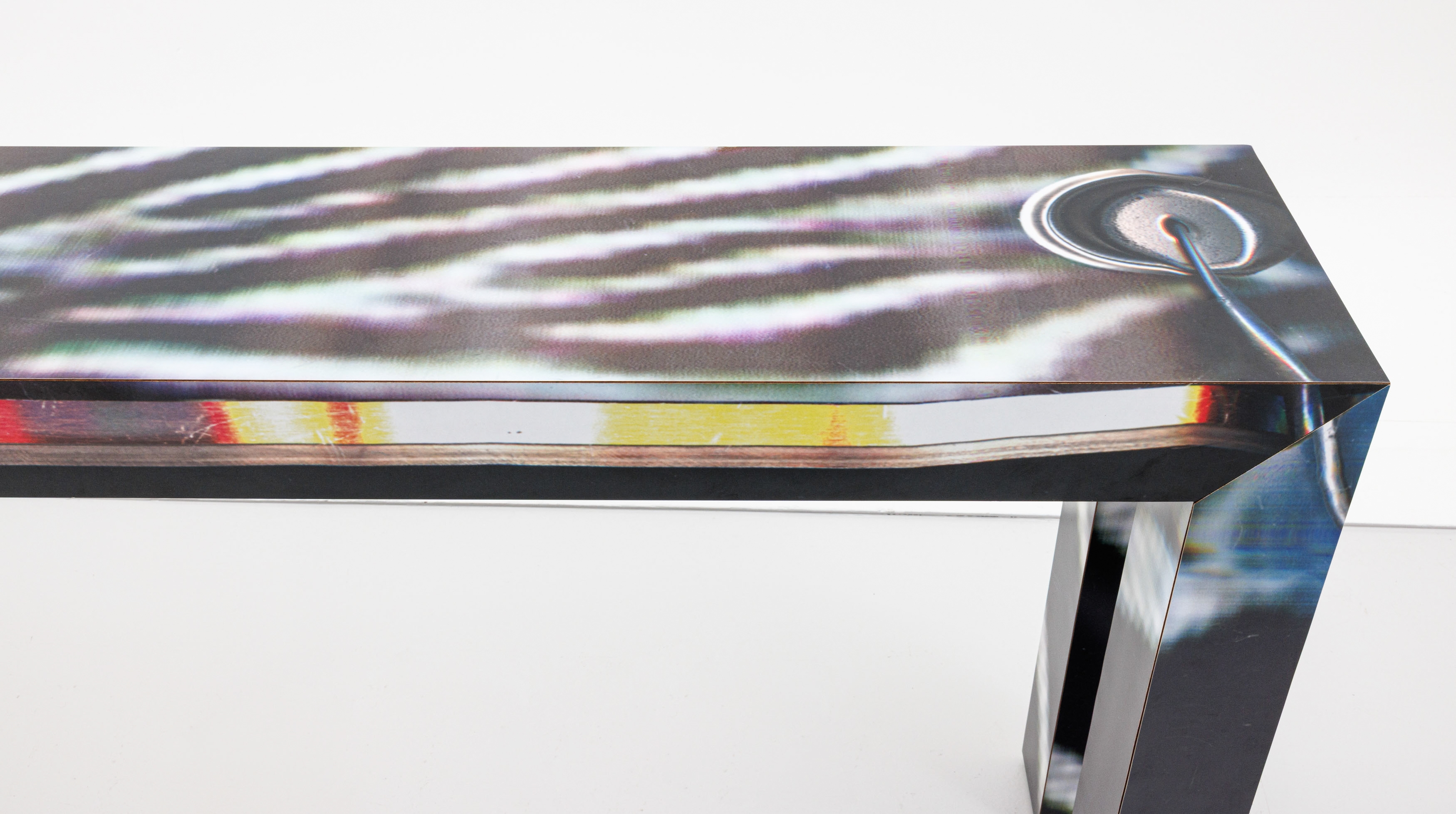 Artwork by Guyton/Walker, Halfzebra table, Made of mixed materials