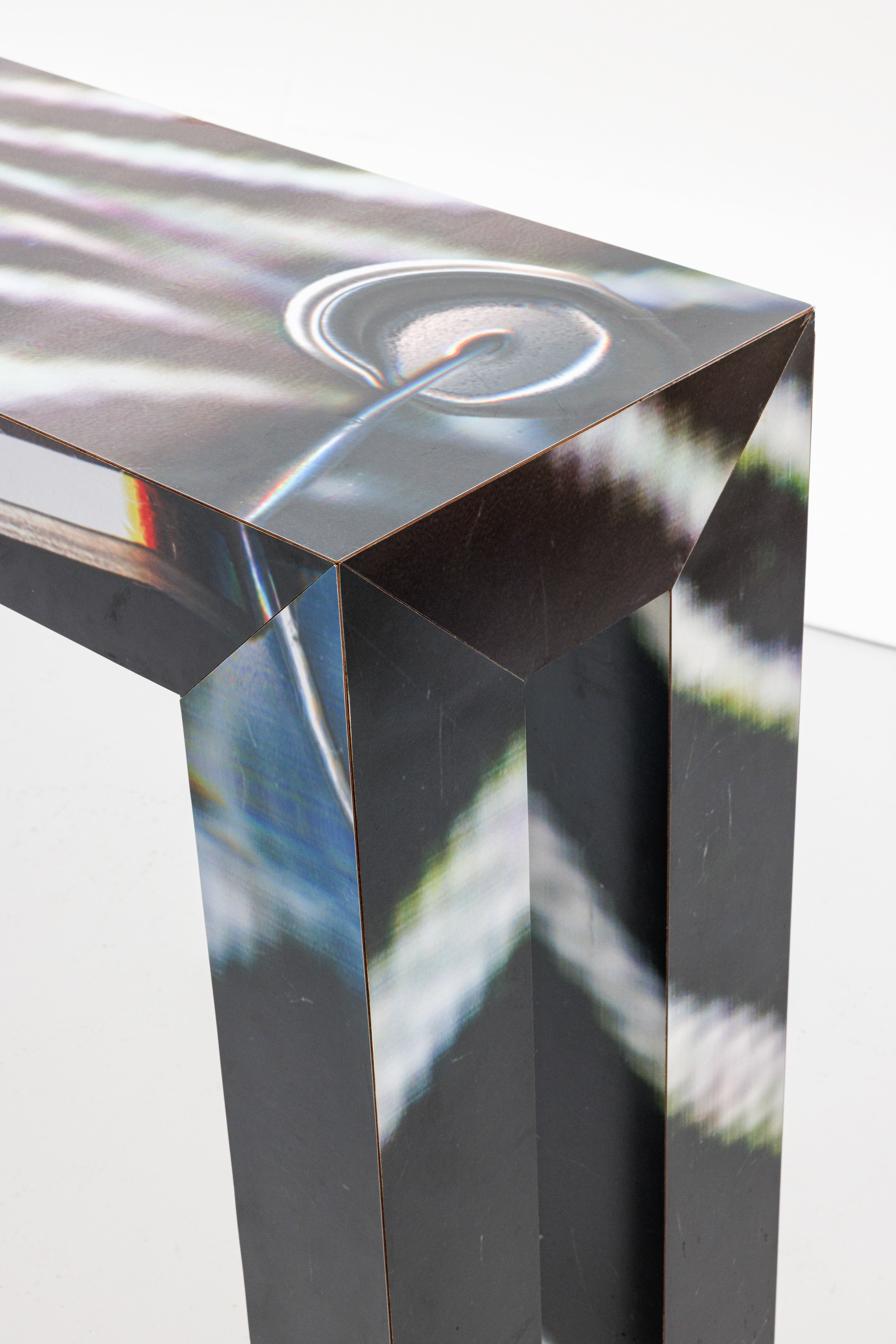 Artwork by Guyton/Walker, Halfzebra table, Made of mixed materials