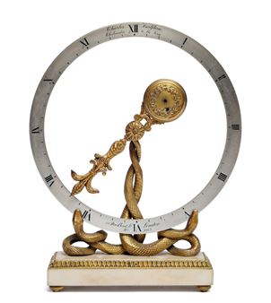 An English gilt bronze 'Mysterious Circulator' clock - Charles Frodsham