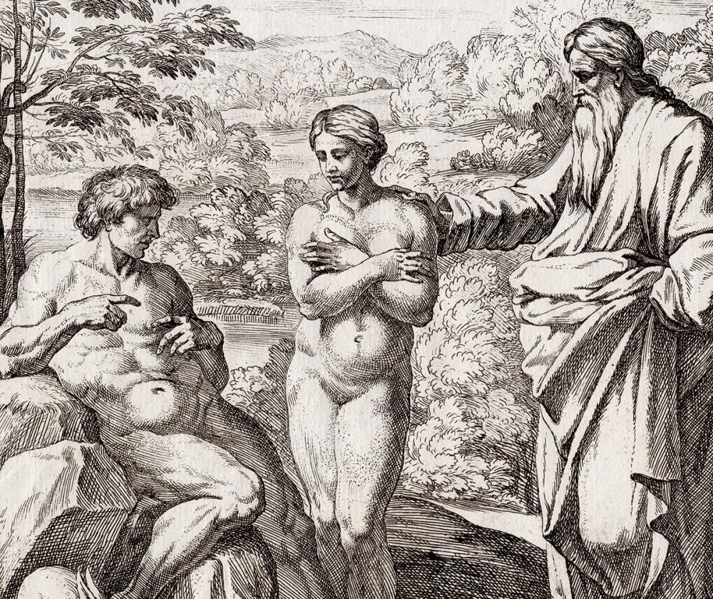 Raffaello Sanzio | Gode Creates Eve (1649) | MutualArt