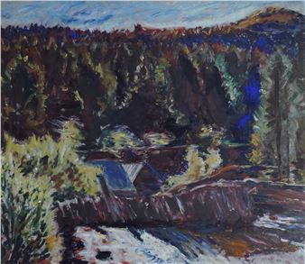 Myllarfossen in Grungedal 1933 - Henrik Sørensen
