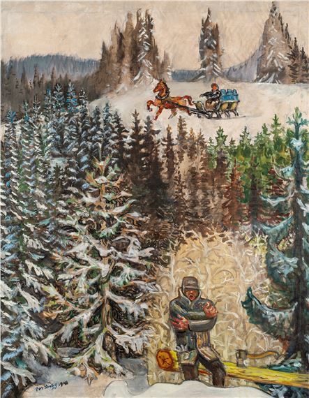 Forest Worker 1948 - Per Krohg