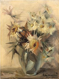 OLIO SU TELA CACTUS - Beppi Grimani