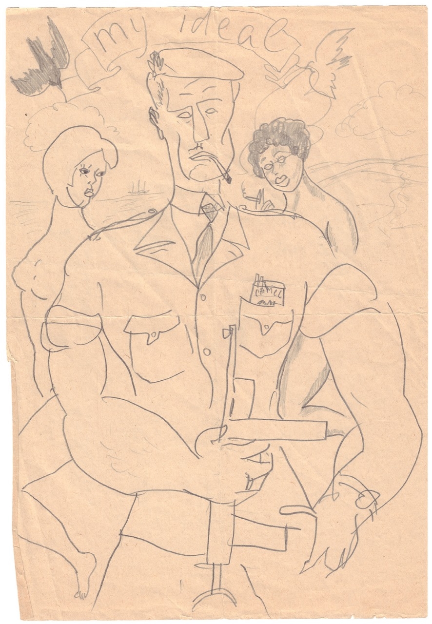 Artwork by Joseph Brodsky, My Ideal, Made of Pencil drawings