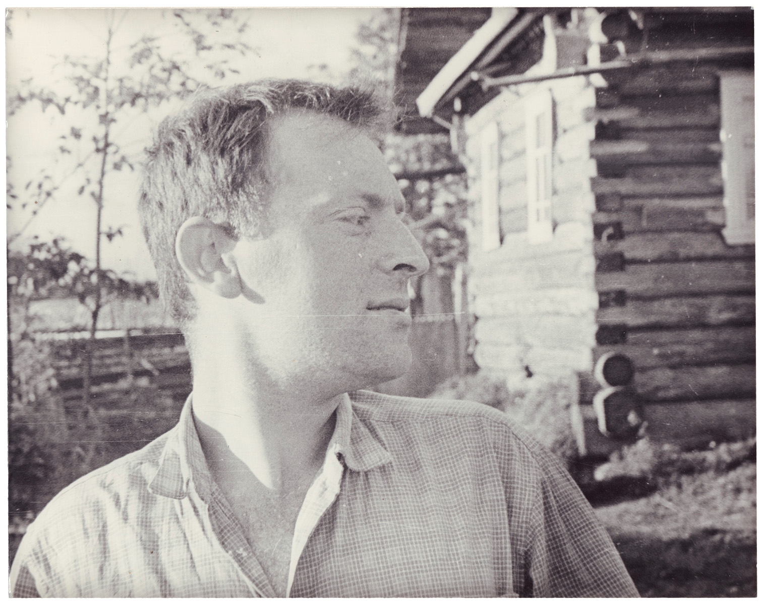 Artwork by Alexander Brodsky, Joseph Brodsky in Norenskaya, Made of Silver gelatin print from negative