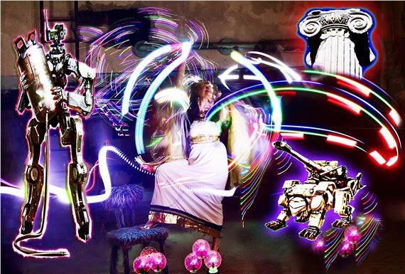 Obraz z cyklu „Mity Olimpu wobec Współczsności - Krzysztof Skarbek