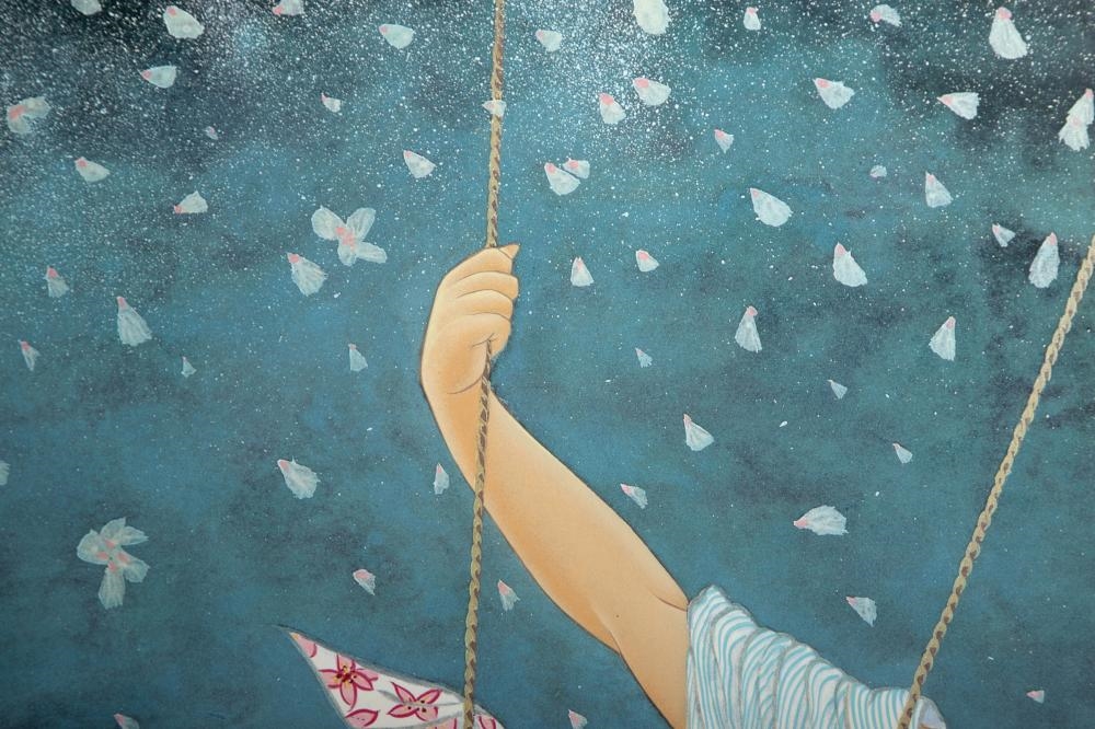 Artwork by Muramasa Kudo, The Swing, Made of Screenprint