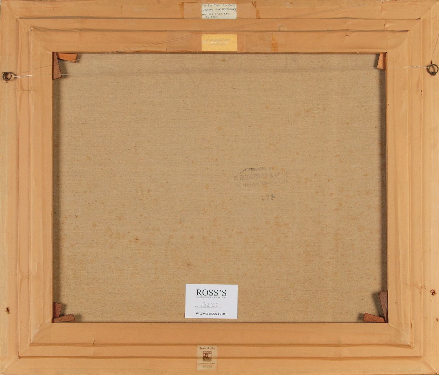 Artwork by James McIntosh Patrick‏, THE ELM TREE LOOKING OVER PERTHSHIRE, Made of OIL ON CANVAS