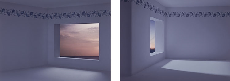 Artwork by John Massey, Two Photographs (Casa 1 and Casa 2, Made of archival digital prints
