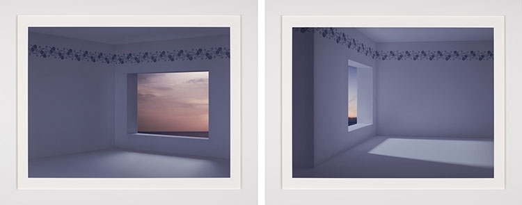 Artwork by John Massey, Two Photographs (Casa 1 and Casa 2, Made of archival digital prints