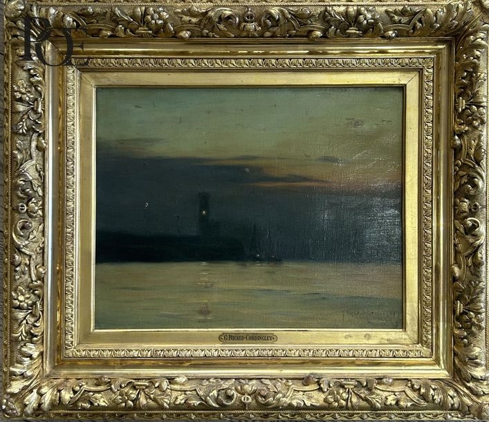 Georges Ricard-Cordingley | Harbor View at Twilight (1925) | MutualArt