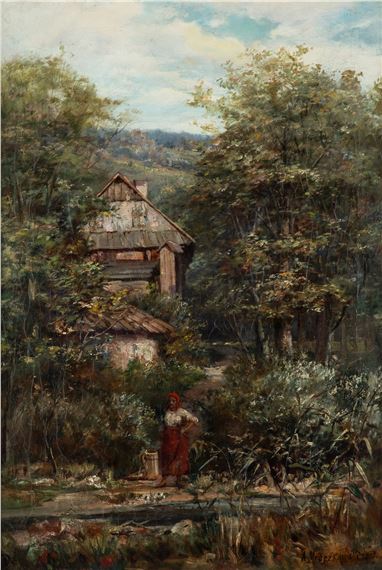 Dziewczyna nad wodą, 1898 r - Alexander Mroczkowski