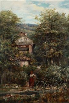 Dziewczyna nad wodą, 1898 r - Alexander Mroczkowski