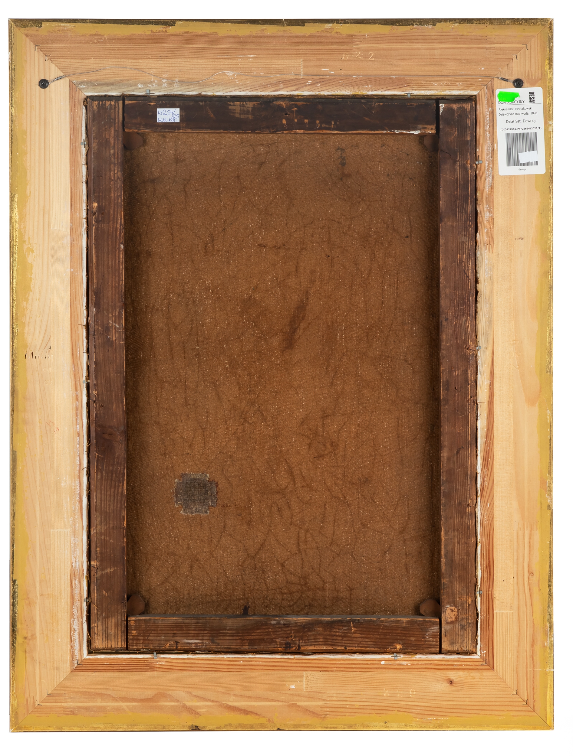 Artwork by Alexander Mroczkowski, Dziewczyna nad wodą, 1898 r, Made of olej, płótno