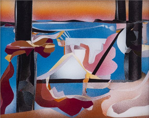 Meergestalt zwischen 3 Säulen - Alexej Iljitsch Baschlakow