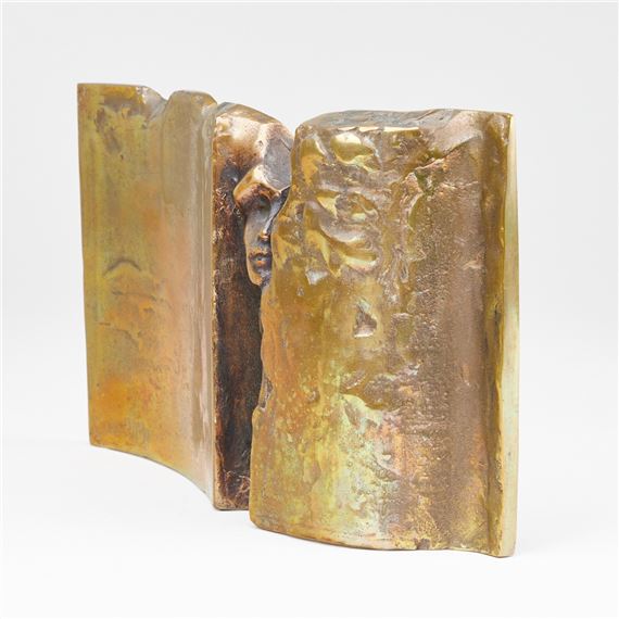 1935 Tongeren - Köpfe in der Wand - Bronze - Raf Verjans