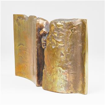 1935 Tongeren - Köpfe in der Wand - Bronze - Raf Verjans