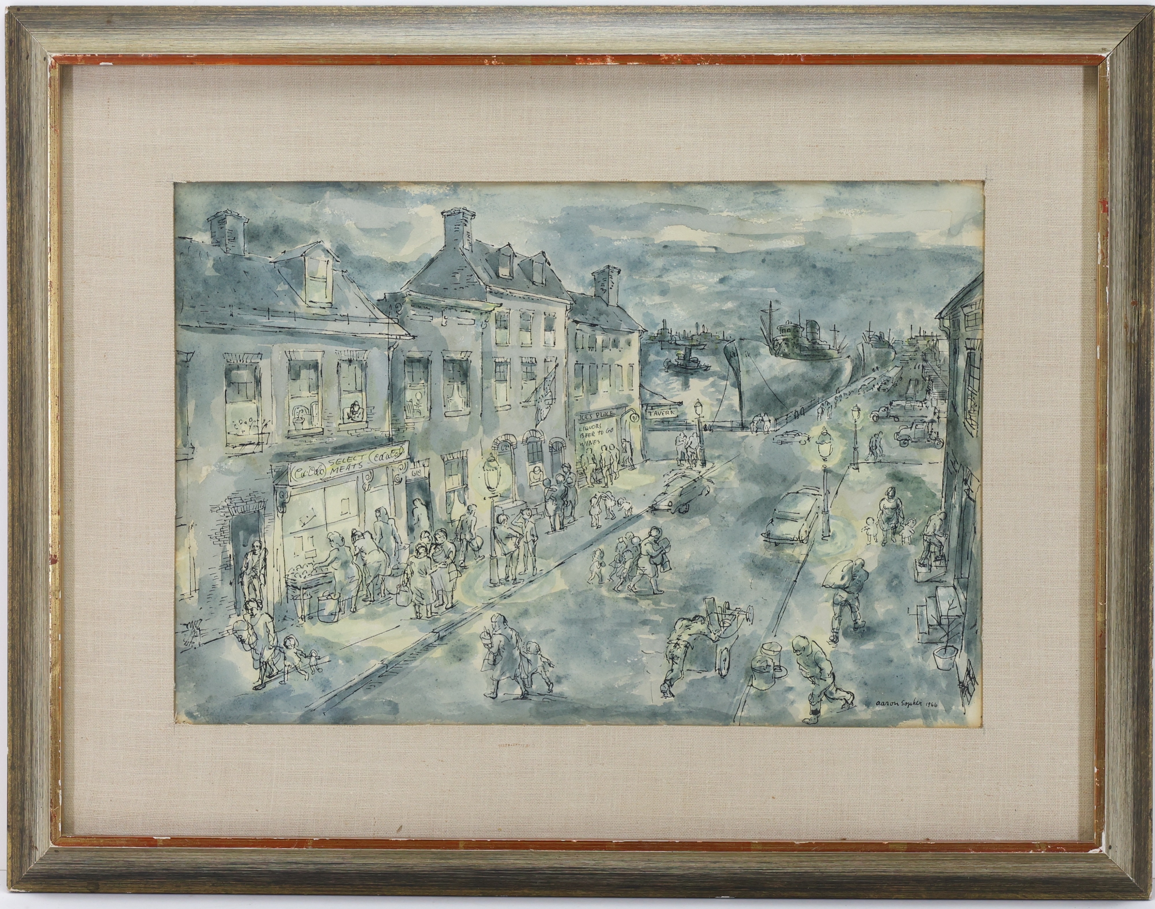 Aaron Sopher | Waterfront Street | MutualArt