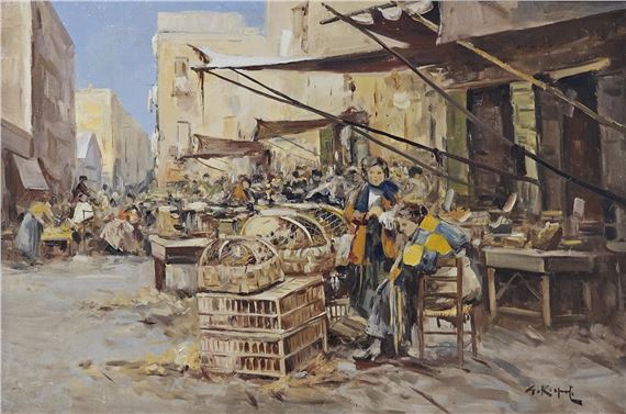 Giuseppe Rispoli | Mercato a Napoli | MutualArt
