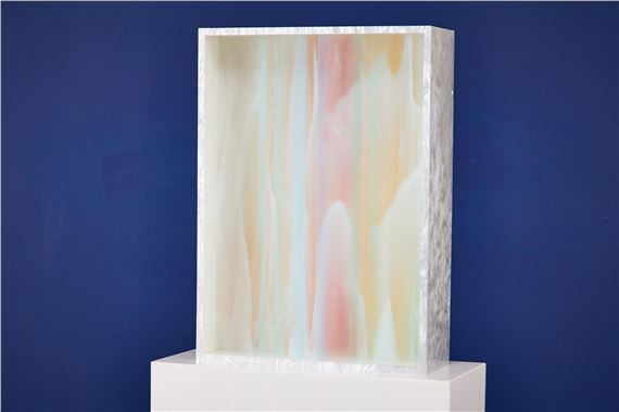 Abstract sculpture with pedestal