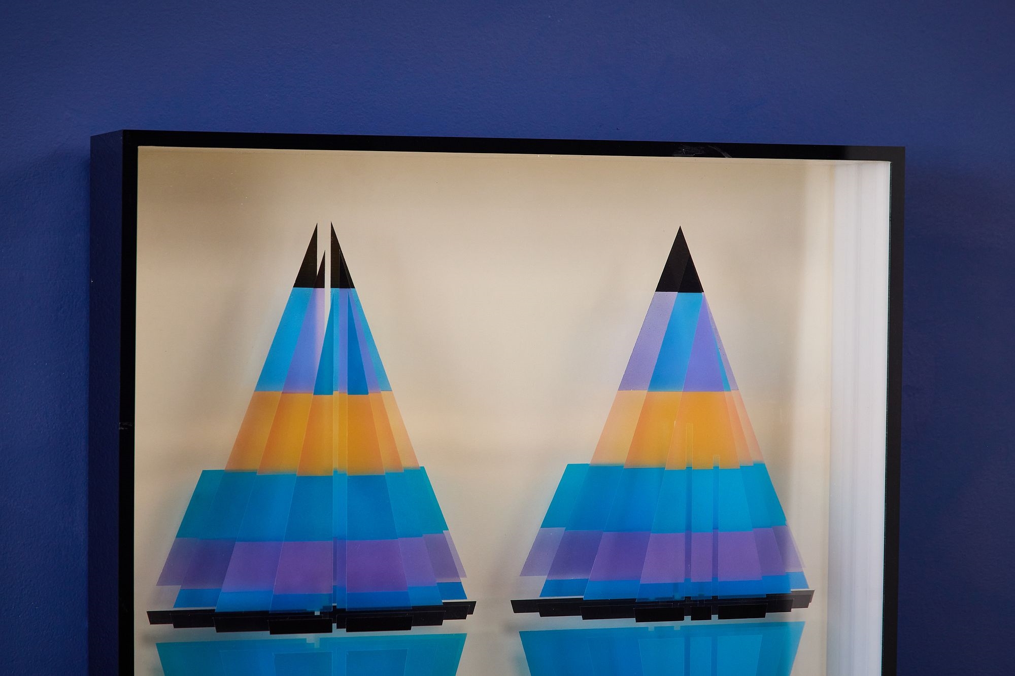 Artwork by Jackie Greber, Abstract wall sculpture, Made of sculpture, 1980s
Acrylic, aluminum