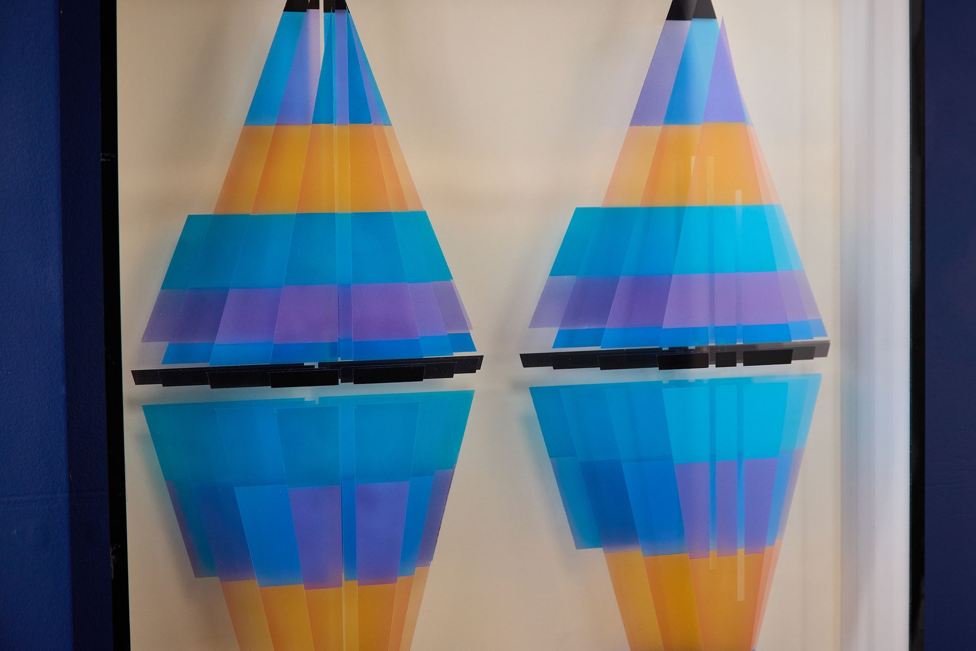 Artwork by Jackie Greber, Abstract wall sculpture, Made of sculpture, 1980s
Acrylic, aluminum