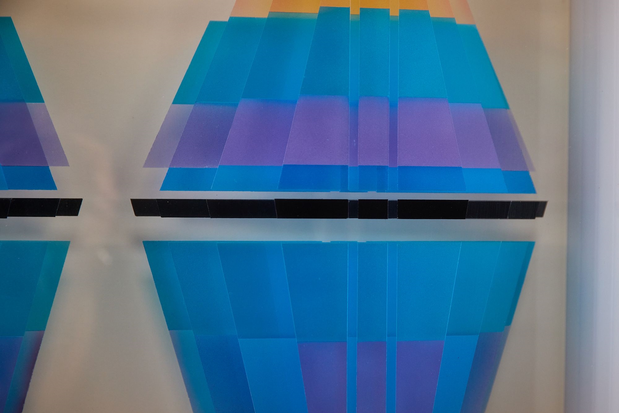 Artwork by Jackie Greber, Abstract wall sculpture, Made of sculpture, 1980s
Acrylic, aluminum