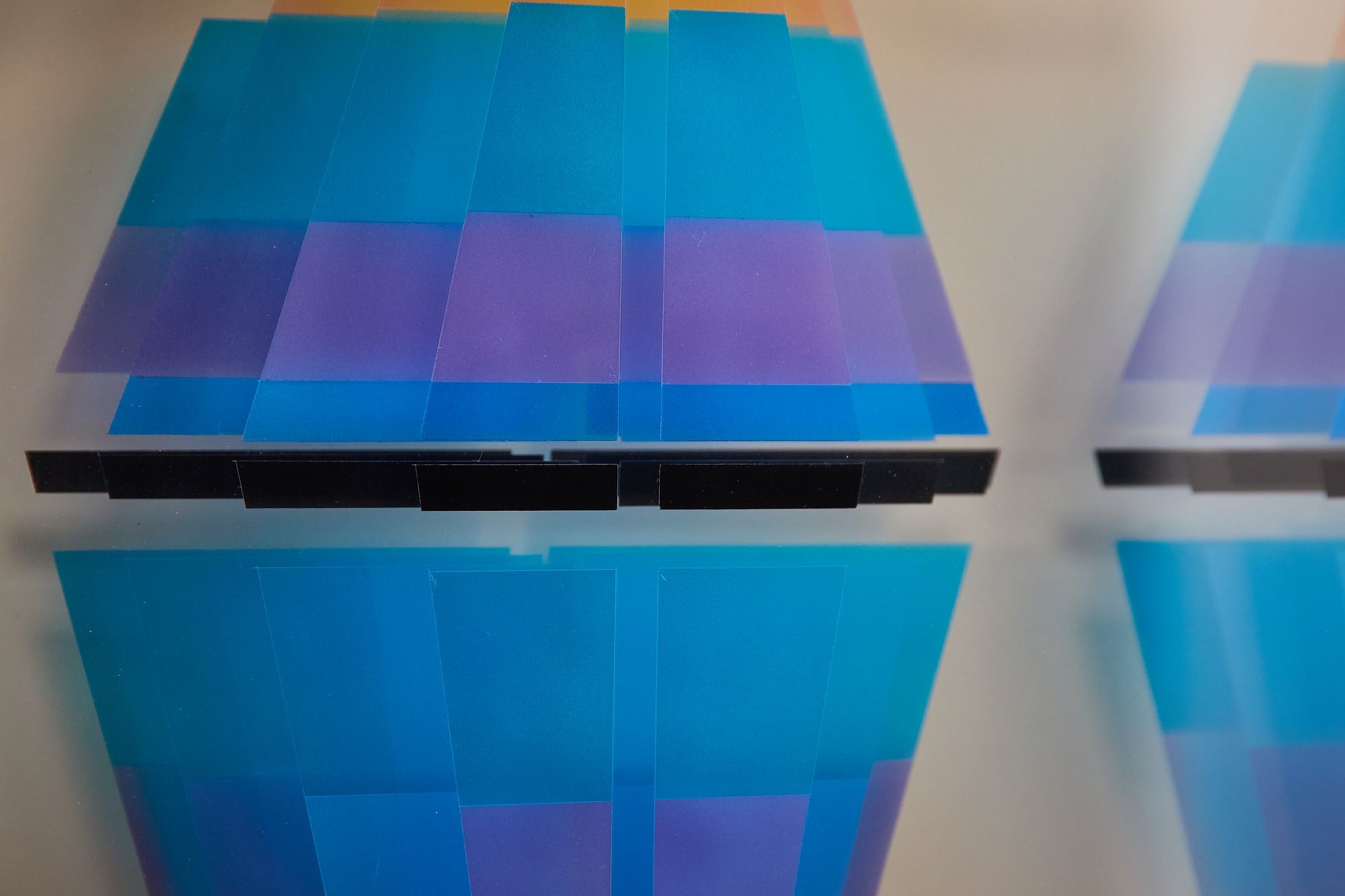 Artwork by Jackie Greber, Abstract wall sculpture, Made of sculpture, 1980s
Acrylic, aluminum